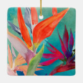 Vivid Birds of Paradise Keramisch Ornament (Achterkant)