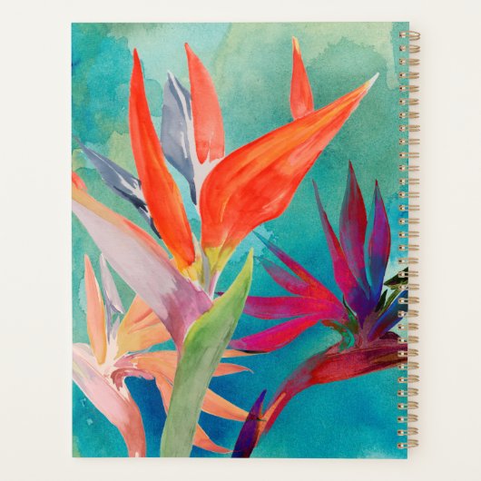 Vivid Birds of Paradise Planner (Achterkant)