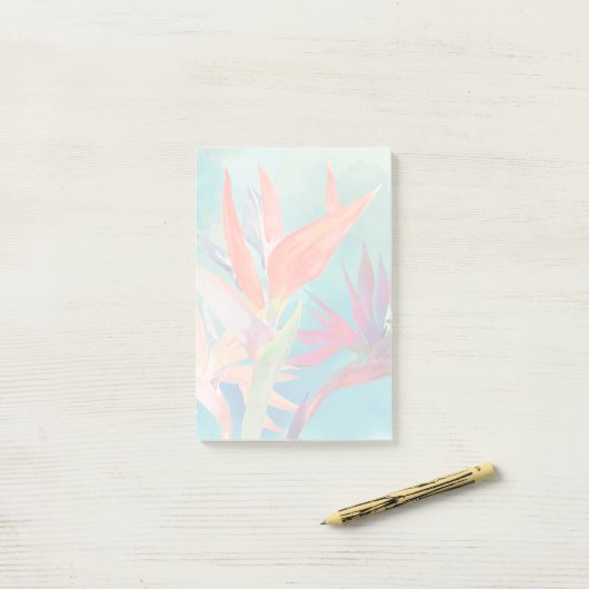 Vivid Birds of Paradise Post-it® Notes (Op bureau)