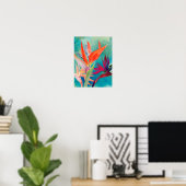 Vivid Birds of Paradise Poster (Thuiskantoor)