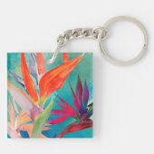 Vivid Birds of Paradise Sleutelhanger (Achterkant)