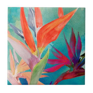 Vivid Birds of Paradise Tegeltje