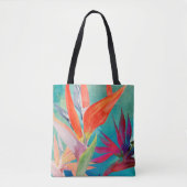 Vivid Birds of Paradise Tote Bag (Voorkant)