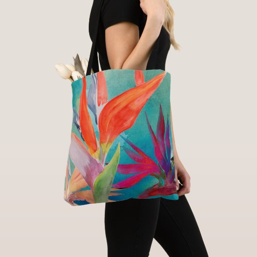 Vivid Birds of Paradise Tote Bag (Dichtbij)