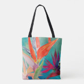 Vivid Birds of Paradise Tote Bag (Achterkant)