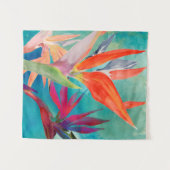 Vivid Birds of Paradise Wandkleed (Voorkant (horizontaal))