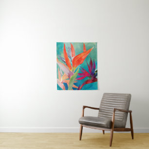 Vivid Birds of Paradise Wandkleed
