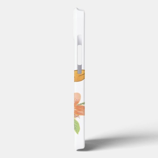 Vivid Bloom op Black iPhone Hoesje (Achterkant / Links)