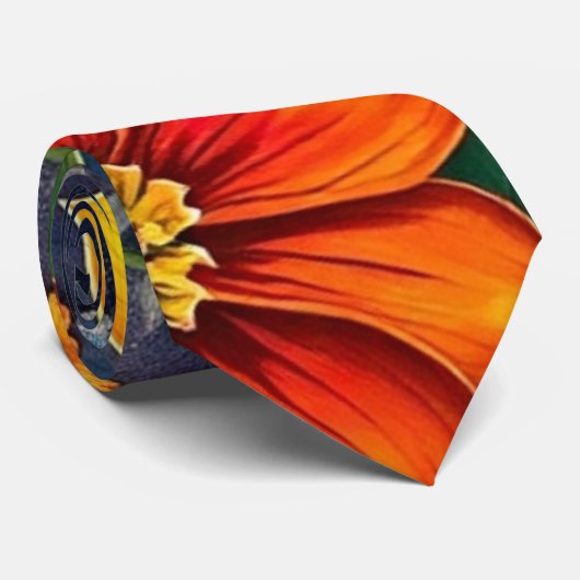 Vivid Bloom Stropdas (Opgerold)