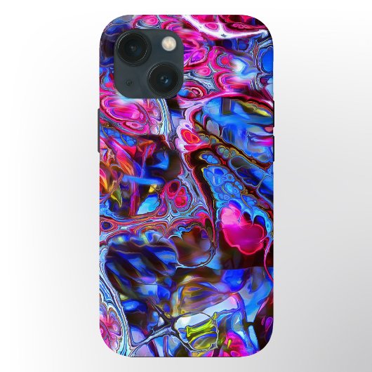 Vivid Blue en Hot Pink Case Mate Phone Case Case