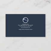 Vivid Blue Grunge General Contractor Visitekaartje (Achterkant)