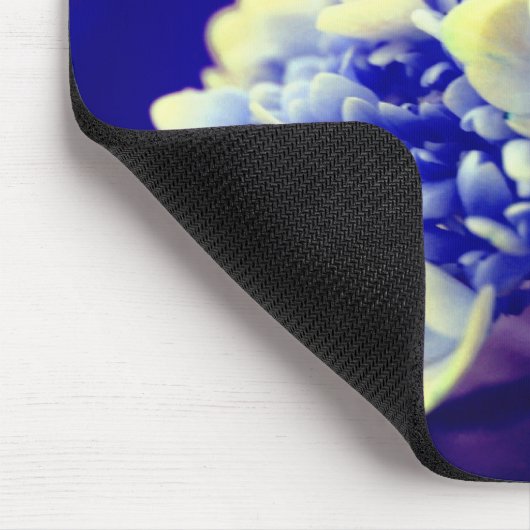 Vivid Blue Hydrangea Flower Muismat (Hoek)