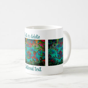 Vivid Blue Lilies Floral Art Specialized Koffiemok
