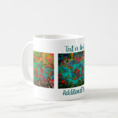 Vivid Blue Lilies Floral Art Specialized Koffiemok (Voorkant links)