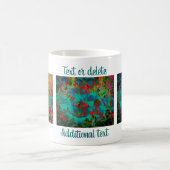 Vivid Blue Lilies Floral Art Specialized Koffiemok (Center)