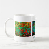 Vivid Blue Lilies Floral Art Specialized Koffiemok (Links)