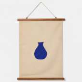 Vivid blue vases hangend wandkleed (Voorkant)