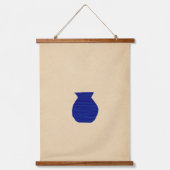 Vivid blue vases hangend wandkleed (Voorkant 2)