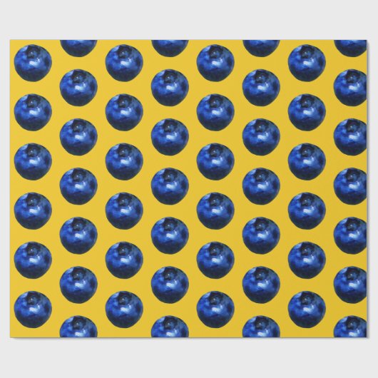Vivid Blueberry Wrapping Paper Cadeaupapier (Vlak)