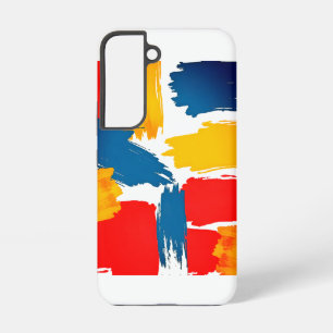 Vivid Brushstroke Galaxy S22 Ultra Hoesje Samsung Galaxy Hoesje