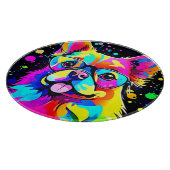 Vivid Canine Vibes Design Snijplank (Hoek)