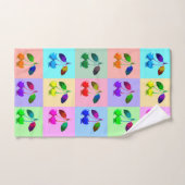 Vivid Cherries in Pop Art Style Bad Handdoek (Handdoek)