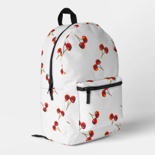 Vivid Cherry Pattern Bedrukte Rugzak