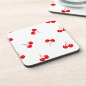Vivid Cherry Pattern Bier Onderzetter (Linkerzijde)