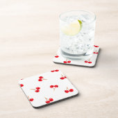 Vivid Cherry Pattern Bier Onderzetter (Rechterzijde)