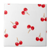 Vivid Cherry Pattern Tegeltje (Voorkant)