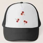 Vivid Cherry Pattern Trucker Hat Pet (Voorkant)