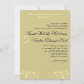 Vivid Church Doors Wedding Kaart (Achterkant)