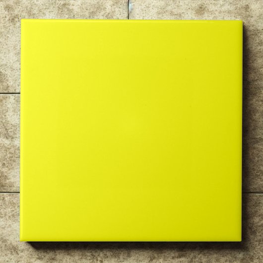 Vivid Classic Yellow #ffff00 Highlight Accent Tegeltje