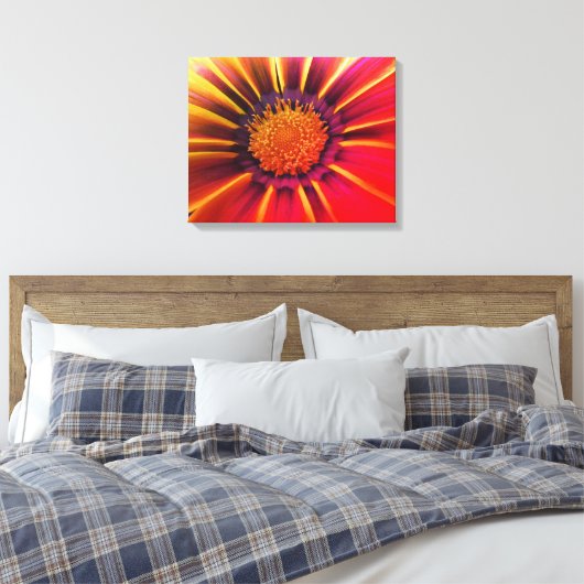 Vivid Color Gerber Daisy Canvas (Insitu (Slaapkamer))