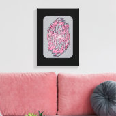 Vivid Contrast: Modern Geometric Abstract Print (Insitu (Woonkamer))