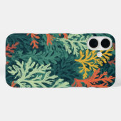 Vivid Coral Forest - IPhone 16 Hoesje (Achterkant (horizontaal))