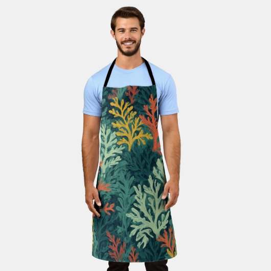 Vivid Coral Forest - Schort (Gedragen)