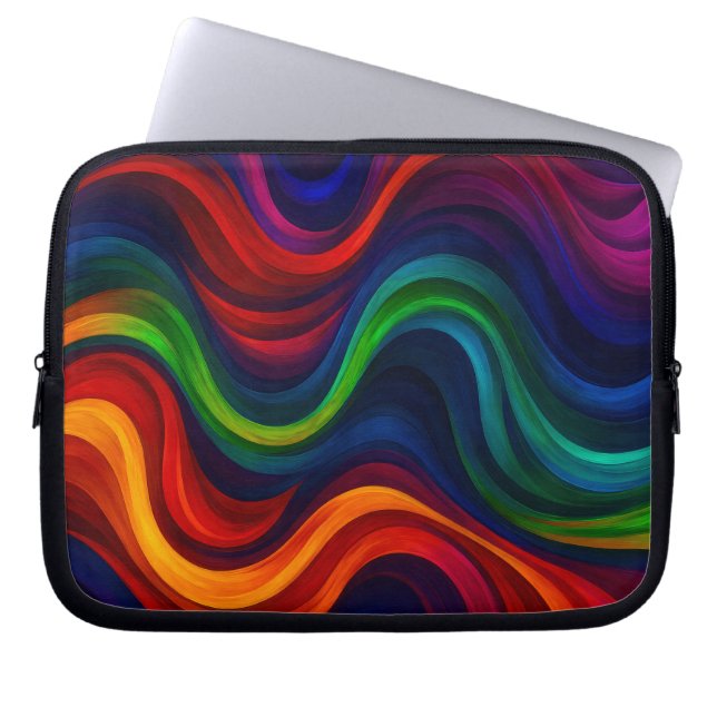 Vivid Curves Laptop Sleeve (Voorkant)