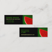 Vivid Custom Mini Visitekaartje Fruit Watermeloen (Voorkant / Achterkant)