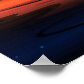 Vivid Dark Sunburst Beach Sky Poster (Hoek)