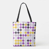 Vivid Diamond Dance Tote Bag (Achterkant)