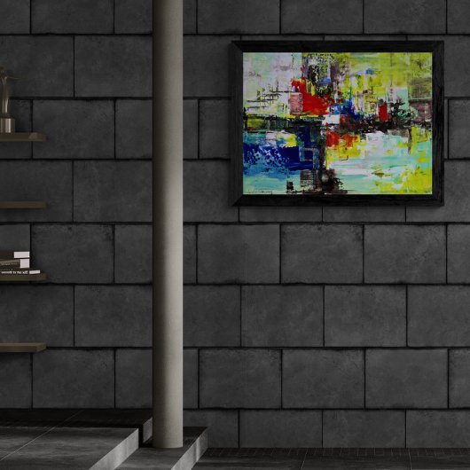 "Vivid Dreams", Abstract Art Canvas Afdruk