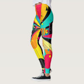 Vivid Dreams: Een Neon Odyssee Leggings (Links)