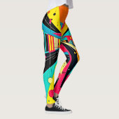 Vivid Dreams: Een Neon Odyssee Leggings (Rechts)