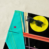 Vivid Dreams: Een Neon Odyssee Strandlaken (In situ)