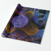 Vivid Dreams Psychedelic Digital Art Cadeaupapier (Uitgerold)