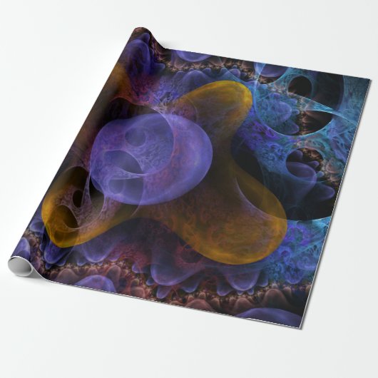Vivid Dreams Psychedelic Digital Art Cadeaupapier (Uitgerold)