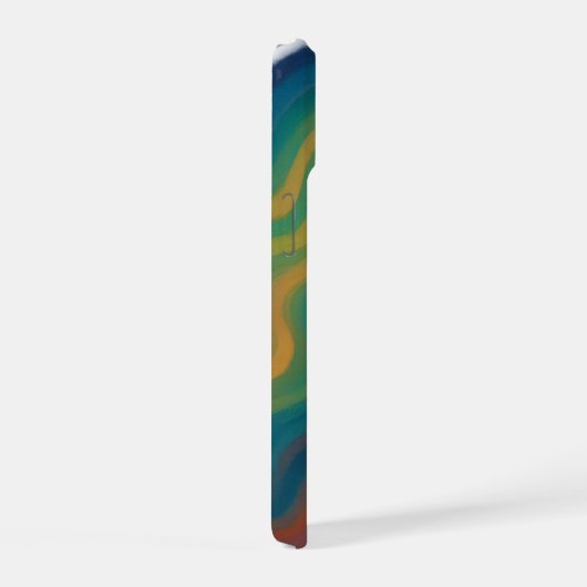 Vivid Emotion Abstract Wave Art iPhone 15 Case (Rechterkant)