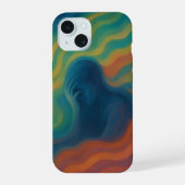 Vivid Emotion Abstract Wave Art iPhone 15 Case (Achterkant)