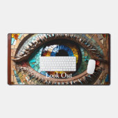 Vivid Eye Glas in lood Mozaïek Bureaumat (Keyboard & Muis)